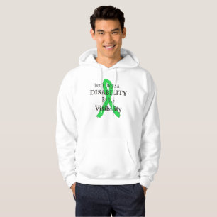 Titel Niet Oordelen Over een Beperking Op Basis va Hoodie
