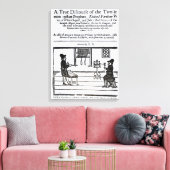 Titel Page "A True Discursus of the Two �" Canvas Afdruk (Insitu (Woonkamer))