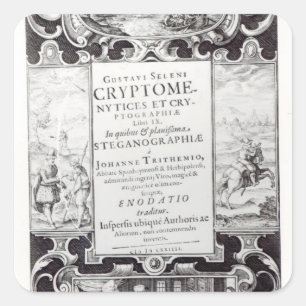 Titel Pagina aan boek 9 Vierkante Sticker