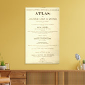 Titel Pagina Complete genealogisch, historisch Canvas Afdruk (Insitu (Woonkamer))