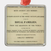 Titel Pagina Complete genealogisch, historisch Metalen Ornament (Voorkant)