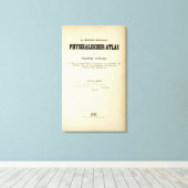 Titel Pagina Fysieke Atlas v 2 Canvas Afdruk (Insitu (Houten vloer))