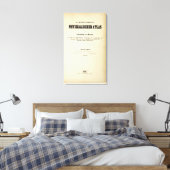 Titel Pagina Fysieke Atlas v 2 Canvas Afdruk (Insitu (Slaapkamer))