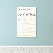 Titel Pagina met geïndexeerde atlas Canvas Afdruk (Insitu (Houten vloer))