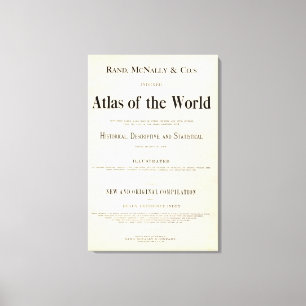 Titel Pagina met geïndexeerde atlas Canvas Afdruk