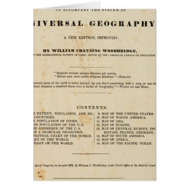 Titel Pagina Modern atlas (Voorkant)