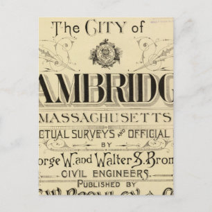 Titel Pagina van Cambridge Atlas Briefkaart