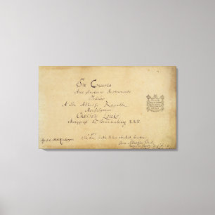 Titel pagina van de "concerto Brandenburg" Canvas Afdruk