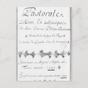 Titel pagina van de "Pastorale" Briefkaart