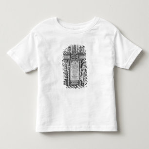 Titel Pagina van "De werken van James I", gegravee Kinder Shirts