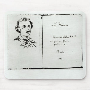 Titel Pagina van "Les Poemes" door Edgar Allan Poe Muismat