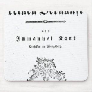 Titel Pagina van 'Pure-kritiek' Muismat