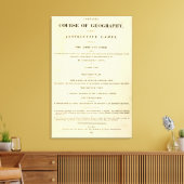 Titel Pagina Volledige cursus geografie Canvas Afdruk (Insitu (Woonkamer))