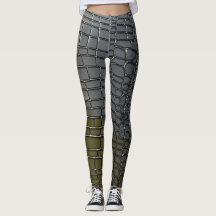 Titel: Platinum Crocodile Camouflage Leggings