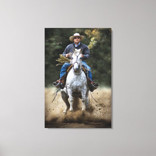 TITEL: " QUICK STOP " Uitgerekte canvas Print (Voorkant)