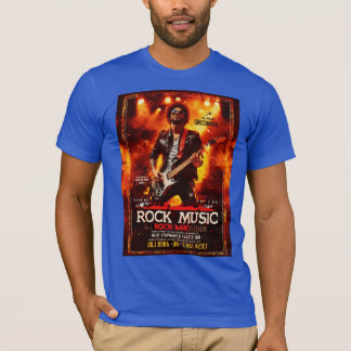 Titel: "Rhythmic Resonance: A Rock Music Design Ex T-shirt