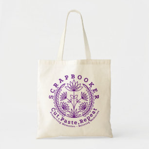 Titel: “Scrapbookers - Knip, Plak en Herhaal” Tote Bag