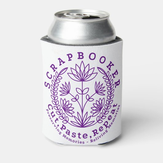 Titel: "Scrapbookers - knippen, plakken en herhale Blikjeskoeler (Blikje Achterkant)