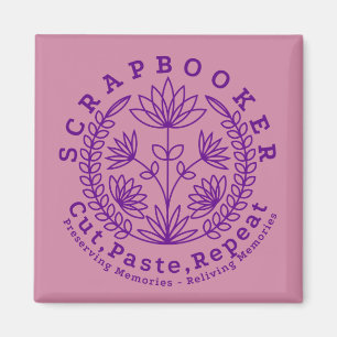 Titel: "Scrapbookers - knippen, plakken en herhale Magneet