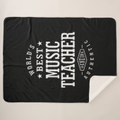 Titel titel muziekdocent sherpa deken (Voorkant (horizontaal))