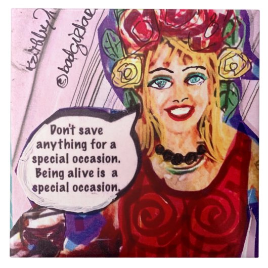 TITEL/TRIVET- TEGELTJE (Voorkant)