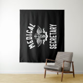 Titel van de functie van medisch secretaris wandkleed (In situ)