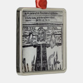 Titel van het eerste boek "Jure" Metalen Ornament (Rechts)