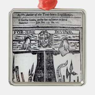 Titel van het eerste boek "Jure" Metalen Ornament