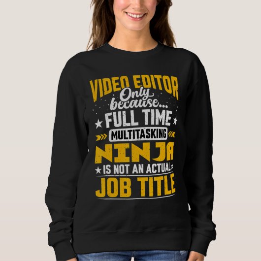 Titel video-editor trui (Voorkant)