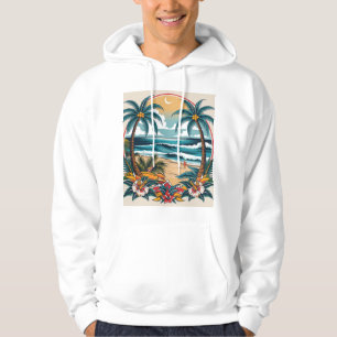 **Titel:** Zeeman Jerry-geïnspireerde Tropische Ta Hoodie