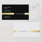 Titelbalk (goud) visitekaartje (Voorkant / Achterkant)