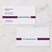 Titelbalk (Palts Paars) Visitekaartje (Voorkant / Achterkant)