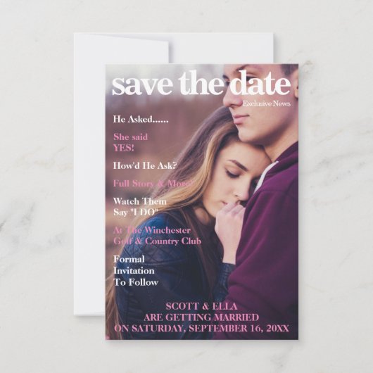 TITELBLAD TIJDSCHRIFT | DATUM RESERVEREN SAVE THE DATE (Voorkant)