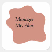 Titelnaam Vierkante Sticker (Voorkant)