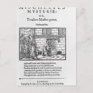 Titelpagina naar 'Mischeefes Mysterie of Tredenere Briefkaart