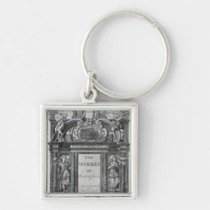 Titelpagina "The Works of Benjamin Jonson" Sleutelhanger