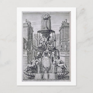 Titelpagina van 'fontein and Waterjets in the Ita' Briefkaart