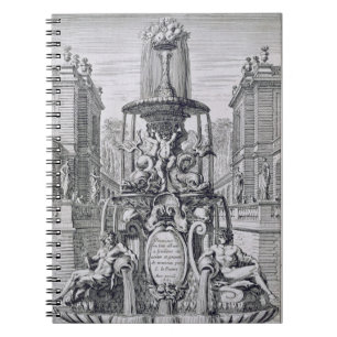 Titelpagina van 'fontein and Waterjets in the Ita' Notitieboek