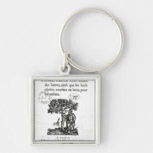 Titelpagina van het eerste Frans-Latijns woordenbo Sleutelhanger