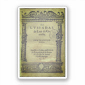 Titelpagina van Os Lusíadas - 1572 ed Sticker (Voorkant)