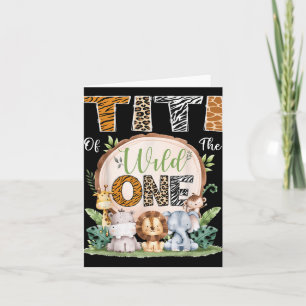 Titi of the Wild One 1st Birthday Safari Oerwoud W Kaart
