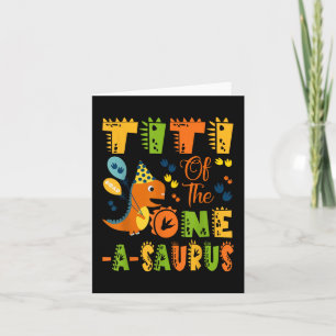 Titi van de One-a-saurus 1e verjaardag dinosaurus Kaart