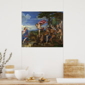 TITIAN - Bacchus en Ariadne 1522 Poster (Keuken)