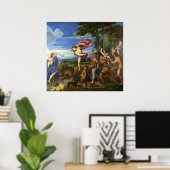 Titian Bacchus en Ariadne Poster (Thuiskantoor)