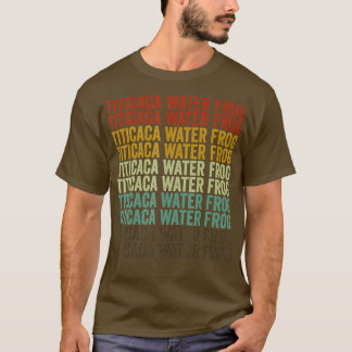 Titicaca Waterkikker Amfibie Retro 1 T-shirt