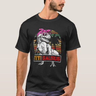 Titisaurus T Rex Dinosaur Titi Saurus Family Match T-shirt
