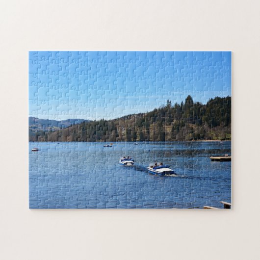 Titisee-meer in het Zwarte Woud Legpuzzel (Horizontaal)