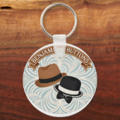 Title Benjamin and buttons dapper detective keycha Sleutelhanger (Voorkant)