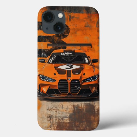 Title: BMW M4 GT3: Orange Racing Beast Art Case (Achterkant)