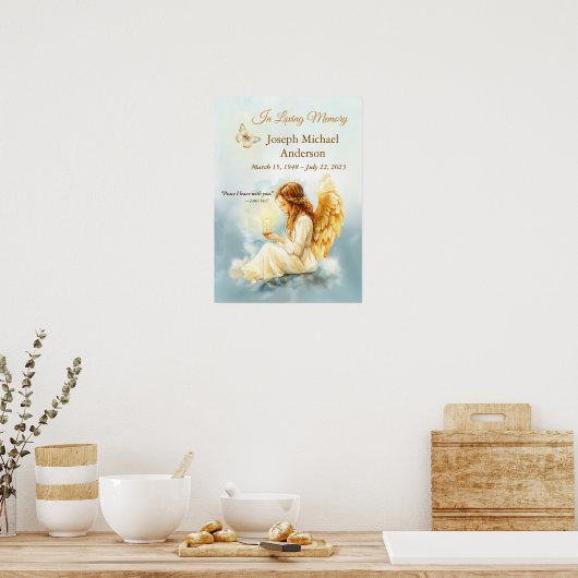 Title:
In Loving Memory Angel Candle – Custom Name Poster (Keuken)